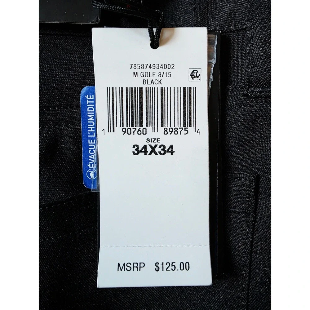 RLX Ralph Lauren Mens 34x34 Tailored Fit‎ Golf Pants Black NWT